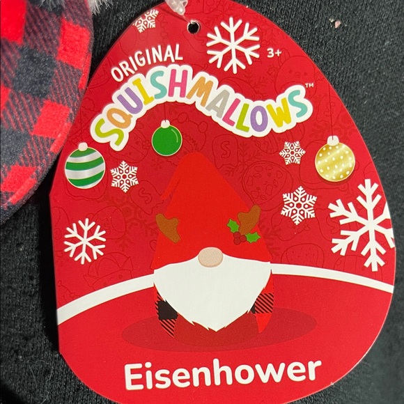 Squishmallows Eisenhower Festive Red Gnome NWT - Picture 4 of 5
